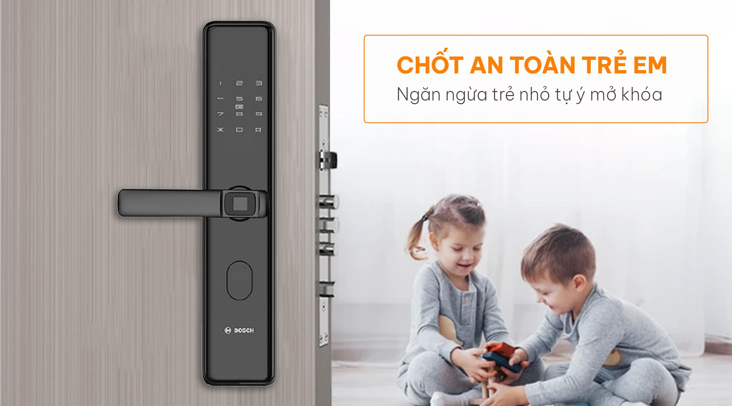 Tính năng chốt khóa an toàn trẻ em